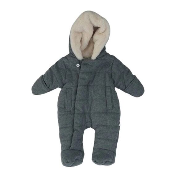 JACADI Unisex Light Gray One Piece Size 3 Months